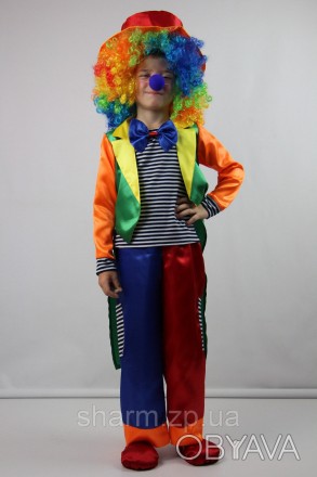 Детский карнавальный костюм для мальчика "КЛОУН"
Основная ткань: атлас
Отделочна. . фото 1