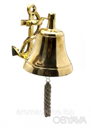 Корабельный колокол рында, выполнен из бронзы. 
Прекрасный сувенир для почитател. . фото 1