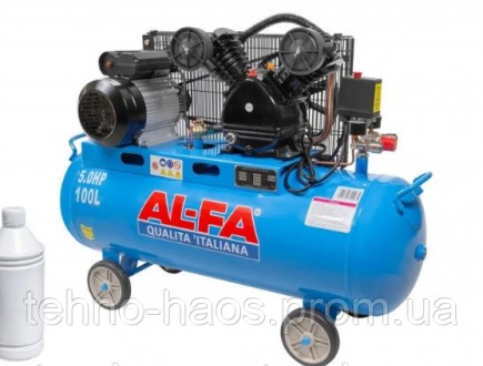 
 
Компрессор AL-FA ALC-100-2 : 
Компрессор ALC-100-2 оснащен 2-поршневым компре. . фото 2