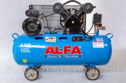 
 
Компрессор AL-FA ALC-100-2 : 
Компрессор ALC-100-2 оснащен 2-поршневым компре. . фото 4
