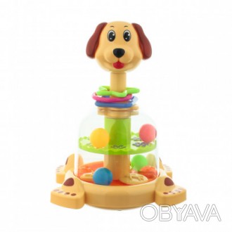 Легкая и красочная юла SL83060 Собака – одна из самых любимых и популярных игруш. . фото 1