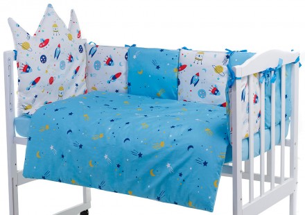 Babyroom Classic Bortiki-01 (6 элементов) красивое и яркое постельное белье из 1. . фото 2