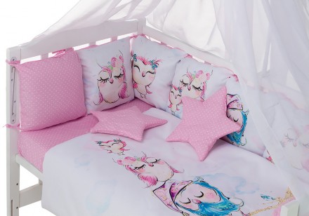 Детский комплект постельного белья Babyroom Bortiki Print-08 имеет все самое нео. . фото 3