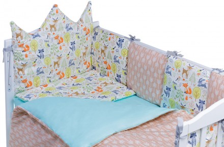 Babyroom Classic Bortiki-01 (6 элементов) красивое и яркое постельное белье из 1. . фото 3