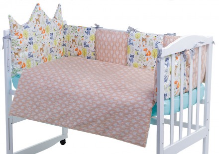 Babyroom Classic Bortiki-01 (6 элементов) красивое и яркое постельное белье из 1. . фото 2