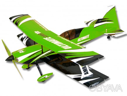 
 Самолёт радиоуправляемый Precision Aerobatics Ultimate AMR 1014мм KIT (зеленый. . фото 1