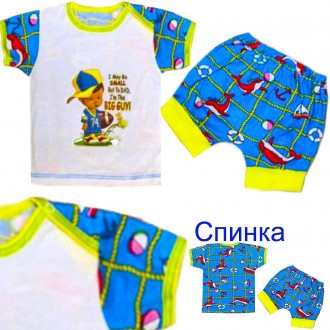 Детские комплекты оптом и в розницу
Футболка и шортики под памперс

Размерный. . фото 3