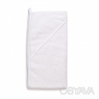 Уголок полотенце с капюшоном для купания детей 100% хлопок Twins Aqua 100x100, б. . фото 1