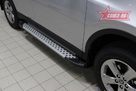 Пороги на Toyota RAV 4 TAMSAN Сома Алюминий (точка круглая). Київ. фото 1 Пороги на Toyota RAV 4 TAMSAN Сома Алюминий (точка круглая). Київ. фото 1
