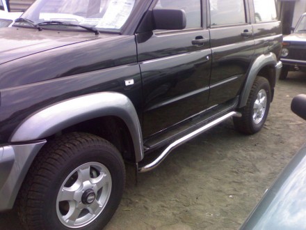 Подпорожники на UAZ Patriot UATUNING нержавейка (60 мм). Київ. фото 1 Подпорожники на UAZ Patriot UATUNING нержавейка (60 мм). Київ. фото 1