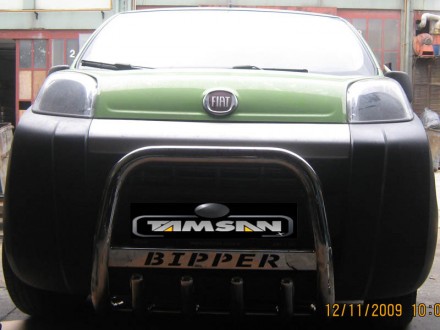 Кенгурятник низкий с грилем на Peugeot Bipper (с надписью). Київ. фото 1 Кенгурятник низкий с грилем на Peugeot Bipper (с надписью). Київ. фото 1