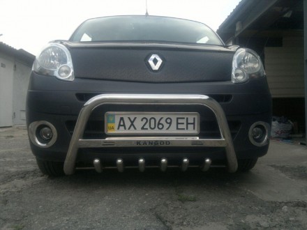 Кенгурятник низкий с грилем на Renault Kangoo TAMSAN нержавейка (без надписи). Київ. фото 1 Кенгурятник низкий с грилем на Renault Kangoo TAMSAN нержавейка (без надписи). Київ. фото 1