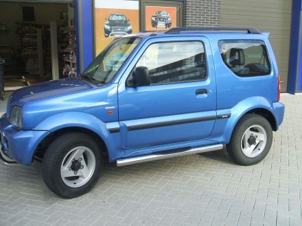 Пороги труба с проступью на Suzuki Jimny (усиленные). Київ. фото 1 Пороги труба с проступью на Suzuki Jimny (усиленные). Київ. фото 1