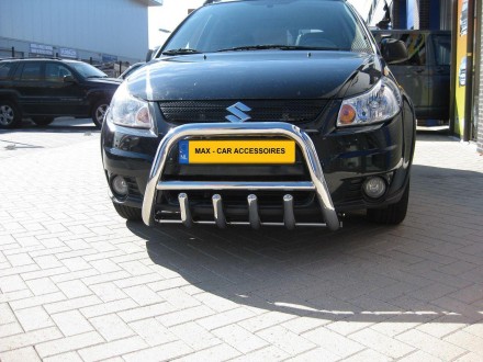 Кенгурятник низкий с грилем на Suzuki SX-4 (с надписью). Київ. фото 1 Кенгурятник низкий с грилем на Suzuki SX-4 (с надписью). Київ. фото 1