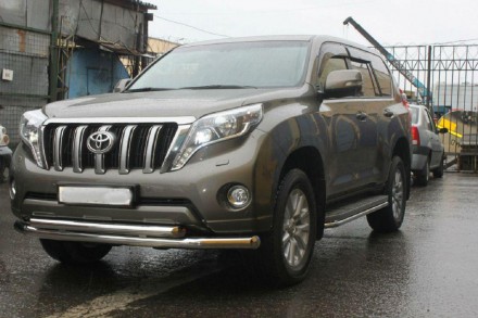 Труба двойная на Toyota Land Cruiser 150 Prado ( Toyota LC 150 Prado) нерж. (70 . Київ. фото 1 Труба двойная на Toyota Land Cruiser 150 Prado ( Toyota LC 150 Prado) нерж. (70 . Київ. фото 1