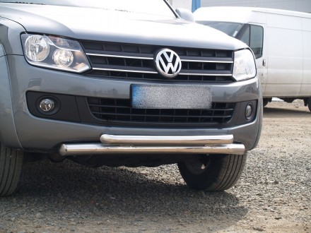 Труба двойная на Volkswagen Amarok 2016+ (70/42 мм). Київ. фото 1 Труба двойная на Volkswagen Amarok 2016+ (70/42 мм). Київ. фото 1