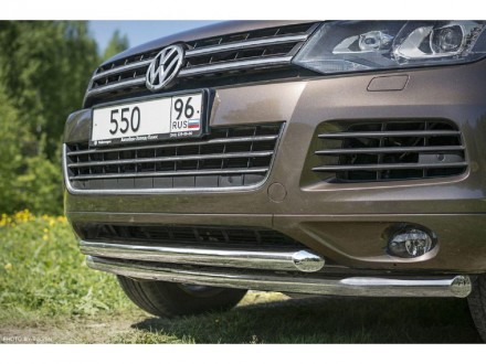 Труба двойная на Volkswagen Touareg 2010+ (60 диаметр). Київ. фото 1 Труба двойная на Volkswagen Touareg 2010+ (60 диаметр). Київ. фото 1