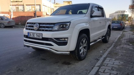 Труба одинарная изогнутая на Volkswagen Amarok 2016+ (70 мм). Київ. фото 1 Труба одинарная изогнутая на Volkswagen Amarok 2016+ (70 мм). Київ. фото 1