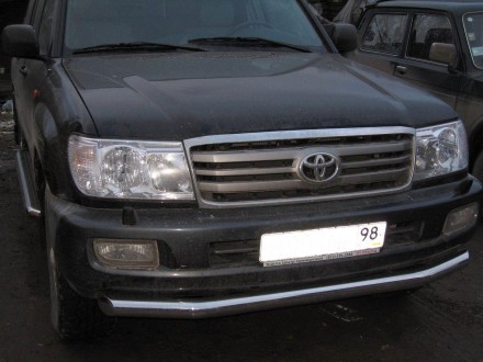 Труба одинарная на Toyota Land Cruiser 100 ( Toyota LC 100) (70 диаметр). Київ. фото 1 Труба одинарная на Toyota Land Cruiser 100 ( Toyota LC 100) (70 диаметр). Київ. фото 1