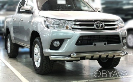 Защита переднего бампера - Граундер на Toyota Hilux. . фото 1