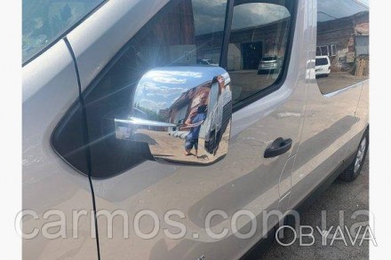 Накладки на зеркала Renault trafic 20115+ ( 2 шт. ABS- пластик.)
 Хром накладки . . фото 1