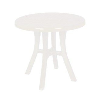 Стол круглый Irak Plastik Royal 80 см белый. Киев. фото 1