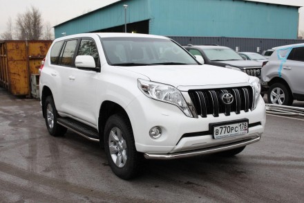 Труба одинарная на Toyota Land Cruiser 150 Prado ( Toyota LC 150 Prado) нерж. (6. Київ. фото 1 Труба одинарная на Toyota Land Cruiser 150 Prado ( Toyota LC 150 Prado) нерж. (6. Київ. фото 1