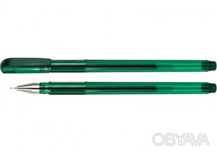 Ручка гелева Economix TURBO 0,5 мм зелена корпус зелений E11911-04
 
Характерист. . фото 1