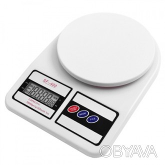 Электронные кухонные весы EL-F400 с LCD дисплеем Белые
 Весы кухонные электронны. . фото 1