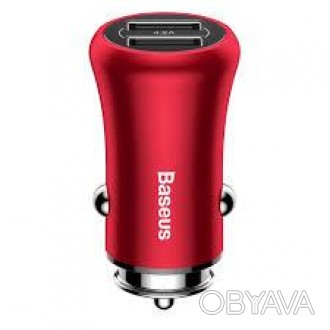 
Авто зарядное 4.8A Baseus Gentleman Dual-USB красное (CCALL-GB09)
Автомобильное. . фото 1