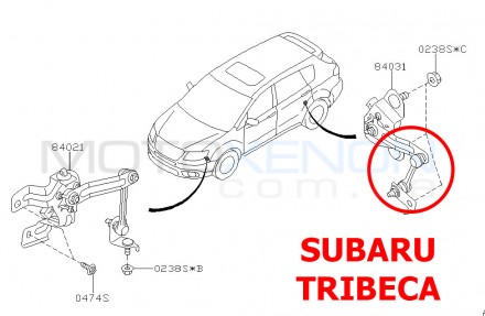 Тяга датчика положення кузова задня SUBARU TRIBECA 84031-XA000
(аналог штатної о. . фото 3
