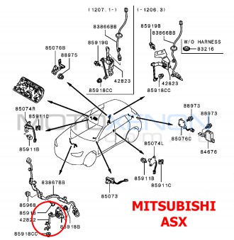 Тяга датчика положения кузова передняя Mitsubishi ASX 8651A095. ОРИГИНАЛ
Оригина. . фото 6