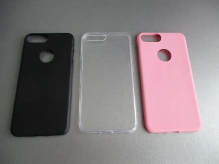 Чехол для iPhone 7 Plus / 8 Plus. Силиконовый бампер.  Цвет - черный, прозрачный. . фото 3