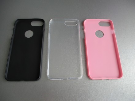 Чехол для iPhone 7 Plus / 8 Plus. Силиконовый бампер.  Цвет - черный, прозрачный. . фото 4