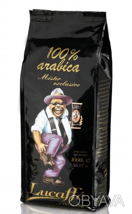Кофе в зернах Lucaffe Mr.Exclusive (Лукаффе мистер Эксклюзив) - смесь 100% араби. . фото 1