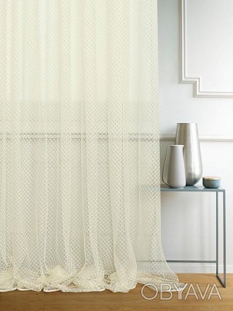 Элегантные шторы из полупрозрачной французской сетки, купить которые можно в наш. . фото 1