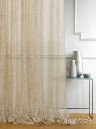 Элегантные шторы из полупрозрачной французской сетки, купить которые можно в наш. . фото 1
