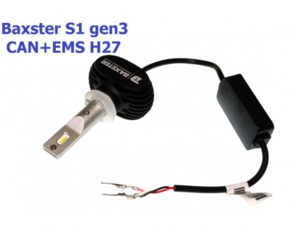 
Кратко о Baxster S1 gen3 H27 5000K CAN+EMS (2 шт):Цоколь: Н27Мощность - 25. . фото 6