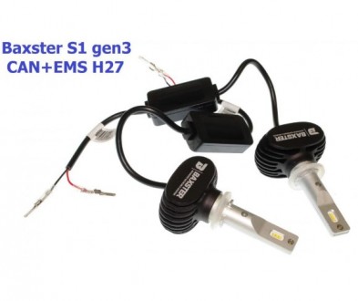 
Кратко о Baxster S1 gen3 H27 5000K CAN+EMS (2 шт):Цоколь: Н27Мощность - 25. . фото 2