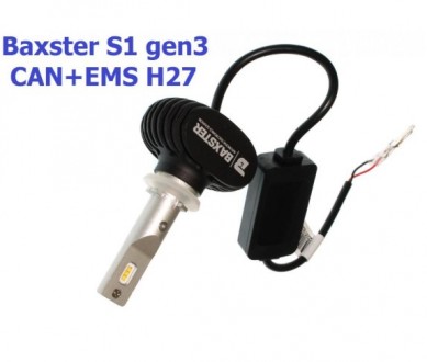 
Кратко о Baxster S1 gen3 H27 5000K CAN+EMS (2 шт):Цоколь: Н27Мощность - 25. . фото 5
