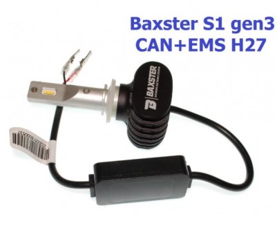
Кратко о Baxster S1 gen3 H27 5000K CAN+EMS (2 шт):Цоколь: Н27Мощность - 25. . фото 7