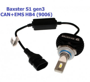 
Кратко о Baxster S1 gen3 HB4 (9006) 5000K CAN+EMS (2 шт):Цоколь: НB4Мощнос. . фото 5
