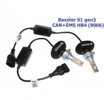 
Кратко о Baxster S1 gen3 HB4 (9006) 5000K CAN+EMS (2 шт):Цоколь: НB4Мощнос. . фото 2