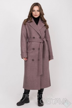 Женское зимнее пальто длинное, застегивается на пуговицы, есть карманы. Длина из. . фото 1