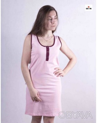 Ночная рубашка женская трикотажная розовая молодежная облегающая р.42-54
Женский. . фото 1