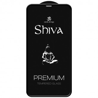 Защитное стекло Shiva 3D для Apple iPhone 11 Pro / X / XS (5.8") (Черный). . фото 3