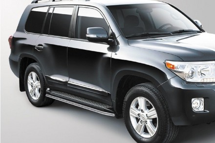 Подпорожники на Toyota Land Cruiser 200 ( Toyota LC 200) UATUNING нерж. (42 диам. Київ. фото 1 Подпорожники на Toyota Land Cruiser 200 ( Toyota LC 200) UATUNING нерж. (42 диам. Київ. фото 1