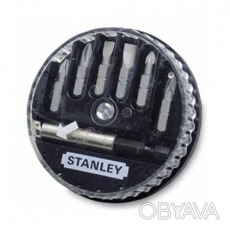 • Набор бит STANLEY L= 25 мм с магнитным держателем 1/4 (7 шт).Без чего не работ. . фото 1