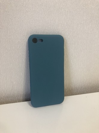 Продается абсолютно новый силиконовый чехол синего(бирюзового) цвета, на Iphone . . фото 2