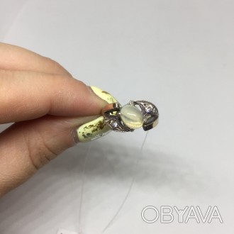 Предлагаем Вам купить красивое кольцо - натуральный Эфиопский опал в серебре и з. . фото 1